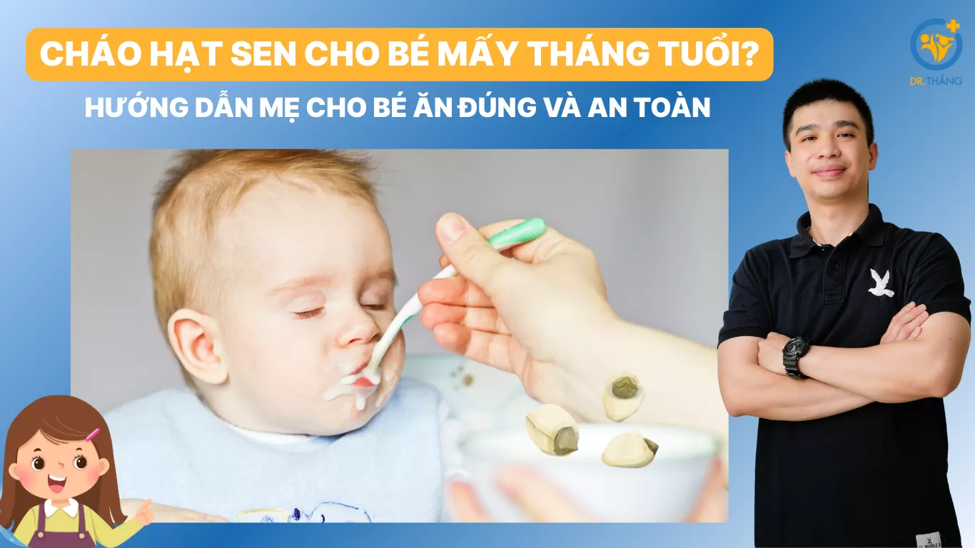 Cháo hạt sen cho bé mấy tháng tuổi? Hướng dẫn mẹ cho bé ăn đúng và an toàn