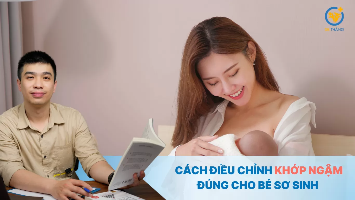 Cách điều chỉnh khớp ngậm đúng cho bé sơ sinh để giải thoát mẹ khỏi cơn ác mộng nứt cổ gà và đau rát đầu ti kéo dài