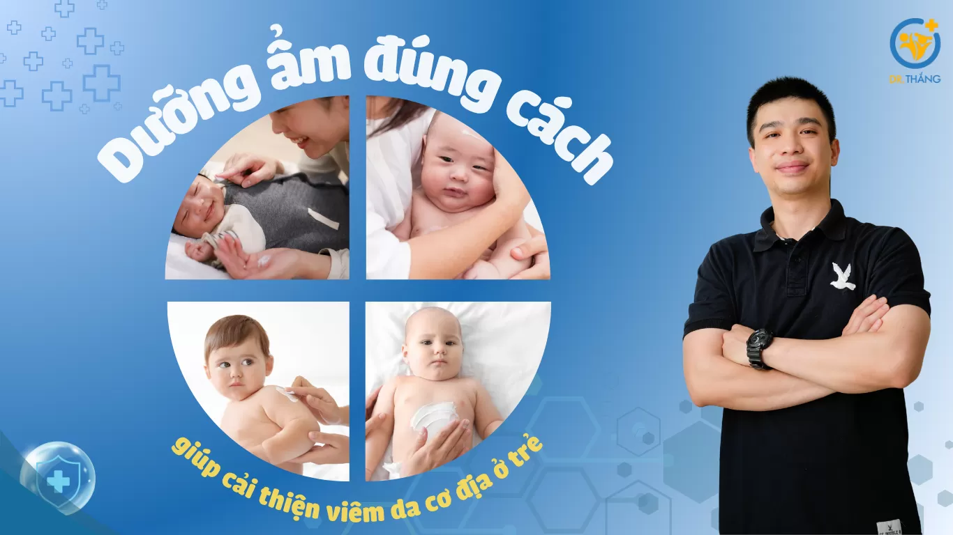 Dưỡng ẩm đúng cách giúp cải thiện viêm da cơ địa ở trẻ